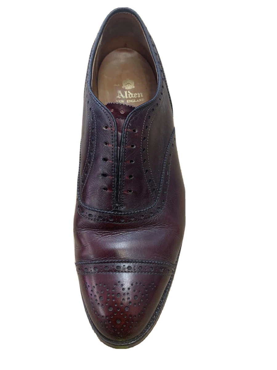 alden shell cordovan scarpe uomo 42 eBay
