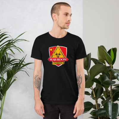 T-shirt WAR ROOM Steve Bannon Podcast Noir - Unisexe, Neuf Avec étiquettes