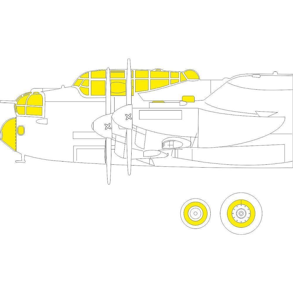 1:48 Lancaster B Mk.I TFace Masking Set for HK Models EX793 Eduard