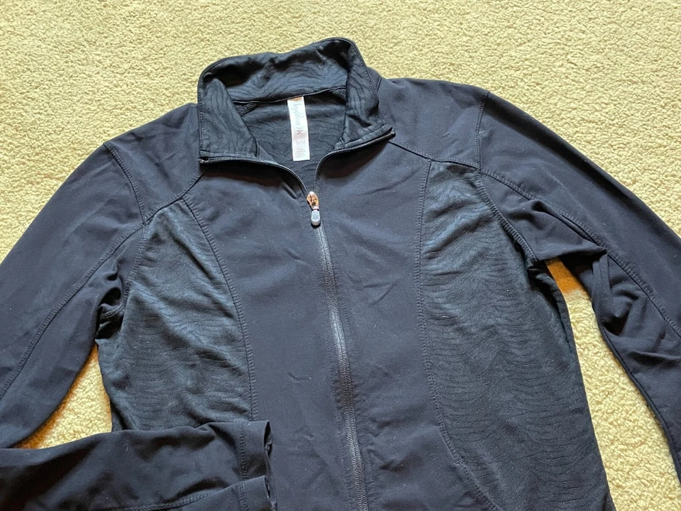 Women's Kyodan Slim Fit Full Zip Track Running Workout Gym Yoga Jacket Black M - Image 3 of 4