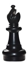 MegaChess Individual Chess Piece - Bishop - 21 Inches Tall - Black