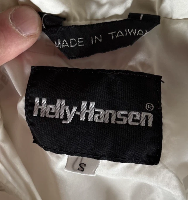 Traje de nieve vintage Helly Hansen para mujer pequeño rosa/blanco/azul de una pieza Foto 3 de 4