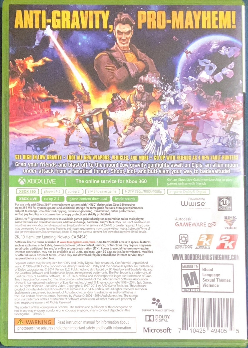 Xbox360 ソフト Borderlands: The Pre-Sequel - Xbox 360 Game - Complete with