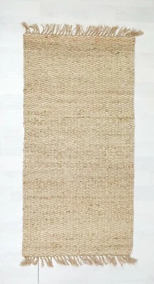 Teppich aus Jute Natur I Boho I Naturfarbe I Handgewebt Nachaltige I Bio - Bild 1 von 3