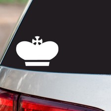 Crown Sticker Royalty Princess Queen S20 all chrome  regular vinyl colors