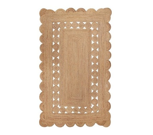 Modern Handmade Natural Jute Floor Carpet Area Rugs For Home Living Room Bedroom - Picture 2 of 5