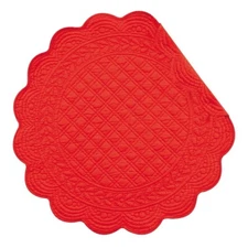 C&F Home Quilted Placemats, Red -Set of 4 (812601350)