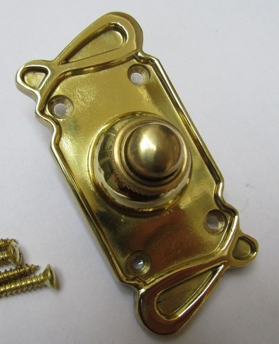 DOOR BELL PUSH vintage Victorian Antique Hard wired Front Back Door Chime Press - Picture 11 of 26