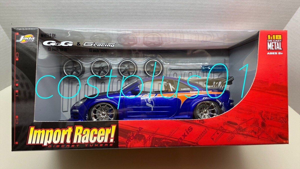 JADA IMPORT RACER MITSUBISHI ECLIPSE BLUE 1:18 EXTRA WHEELS | eBay