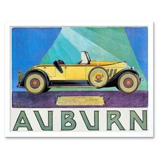 Advert Auburn Roadster Diana Automobile Car Vintage 12X16 Inch Framed Art Print