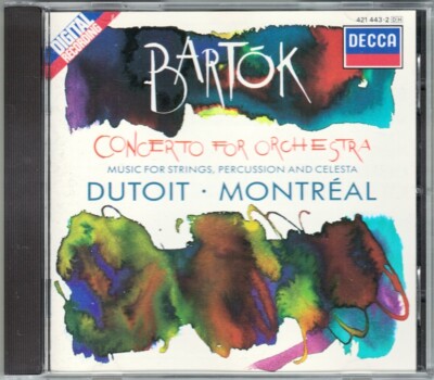 Charles DUTOIT BARTOK Concerto for Orchestra Music Strings Percussion Celesta CD