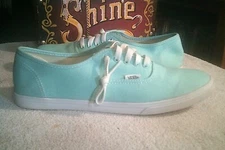 VANS Off The Wall Skateboard Shoes TB4R Men’s 8.5 Women’s 10 Teal Aqua Turquoise