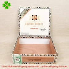 Arturo Fuente Emperador Empty Wood Cigar Box 8.5" x 7.5" x 2.5"