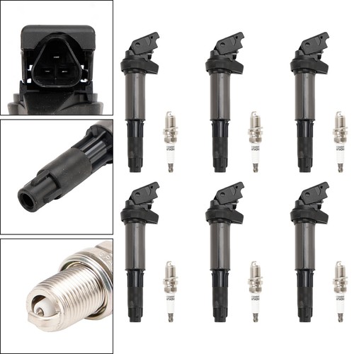 6x Ignition Coil+Spark Plug UF515 UF522 For BMW 325 335 525 530i X5 Z4 2.5L 3.0L - Picture 4 of 19