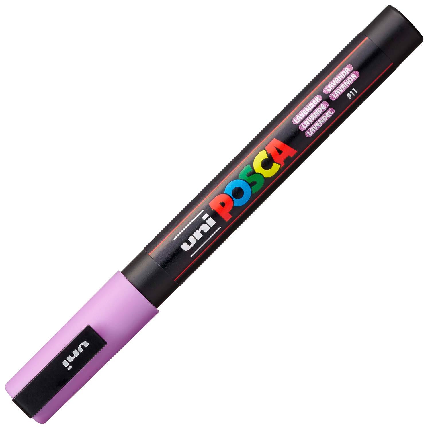 uni-ball 186538 UNI POSCA Marker with Fine Bullet Tip 0.9-1.3 mm Line Width Lave