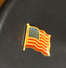 Vintage American Flag Pin Proudly Made In The USA For Hat Lapel Scarf Bag