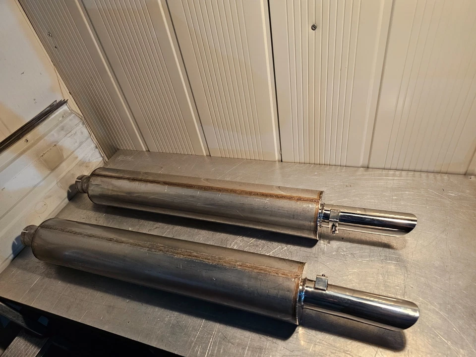 ASTON MARTIN AMV8 DBS EXHAUST SILENCERS STEINLESS STEEL 5.3 V8 - Image 4 of 4