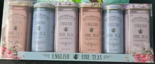⭐NEW⭐ English Fine Teas Gift Set, 6 Canisters, 72 Teabags, Sealed,Exp 07/2026
