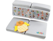Thick Baby Bath Kneeler Elbow Rest Pad Mat Bath Glove WooGoo Animal Alphabet