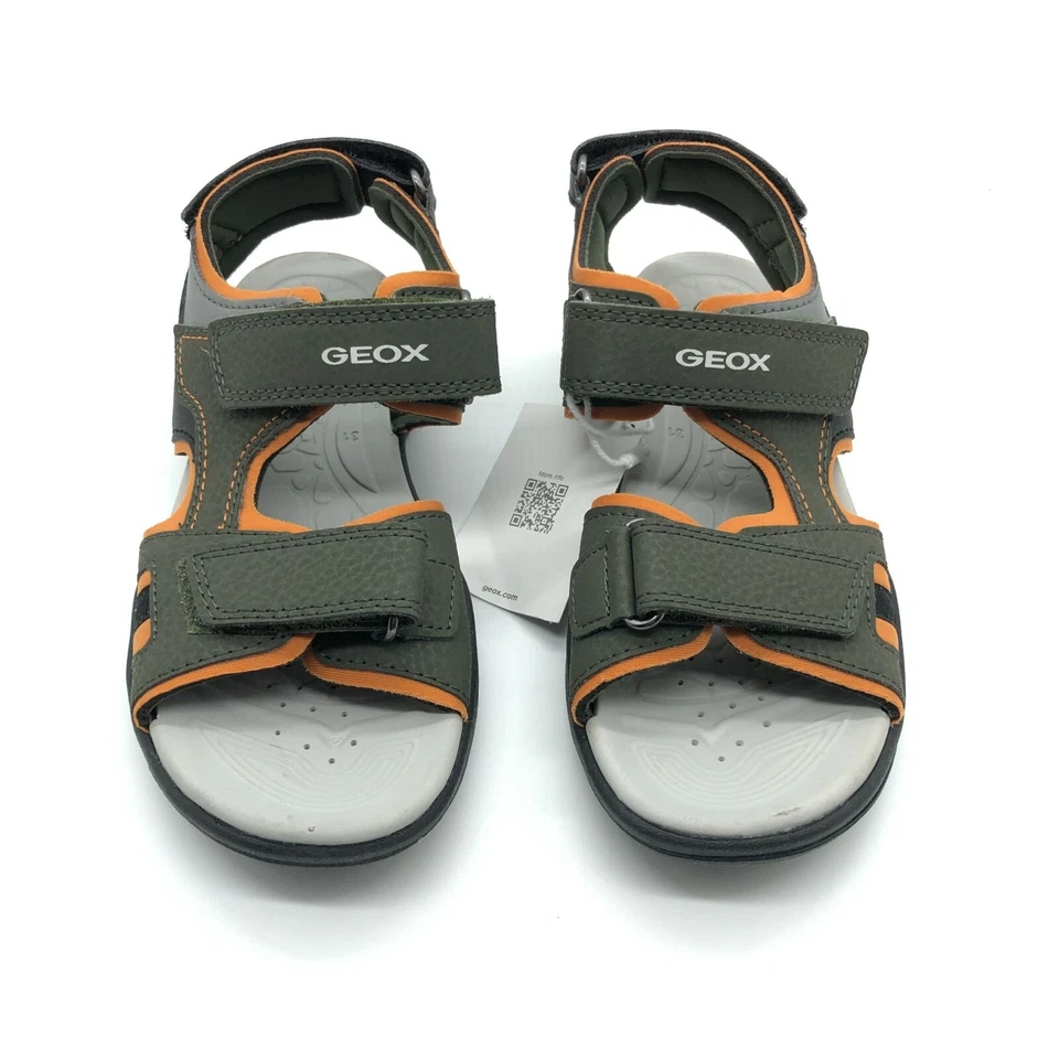Sandalias deportivas Geox Vaniett para niños gancho y bucle verde naranja 13 Foto 2 de 4