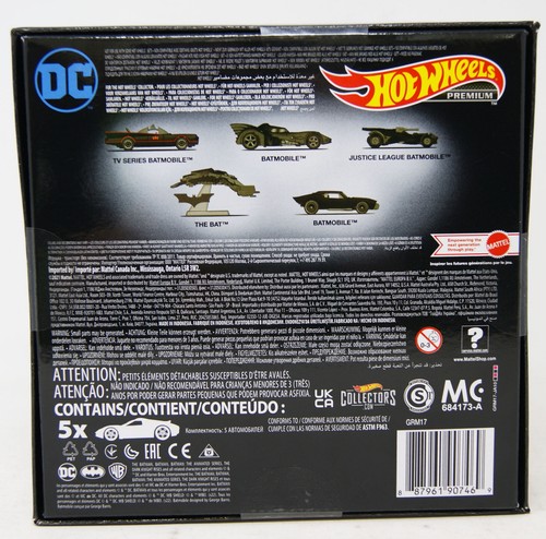 Hot Wheels - Premium - DC - Batman Confezione da 5 - Set di 5 Veicoli Batman - Foto 2 di 3
