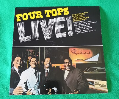 Motown Vinyl LP - Four Tops Live! - Vinyl Near Mint Sleeve VG+ FREE UK POSTAGE