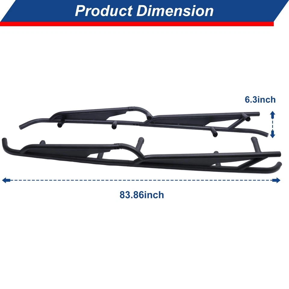 Nerf Bars Rock Sliders for 2017-2024 Can-Am Maverick X3 Max - 4 Seater 715003888 - Изображение 3 из 4