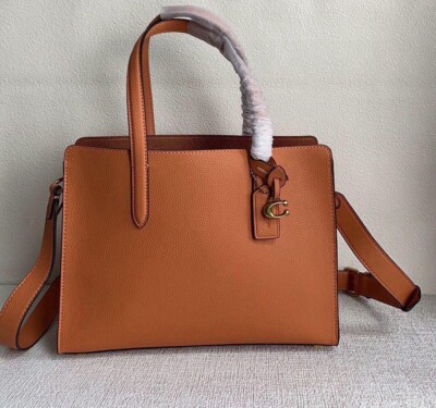 新品coach カーター キャリーオール 28 CJ806 ブラウン/レッド コーチ COACH CJ806 カーター キャリーオール 28 ワイン レッド