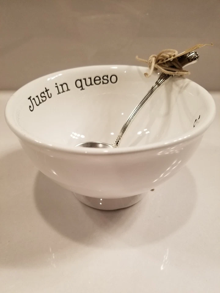 NEW Mud Pie "Just in Queso" Dip Bowl and Ladle Set 3E - Image 2 of 4