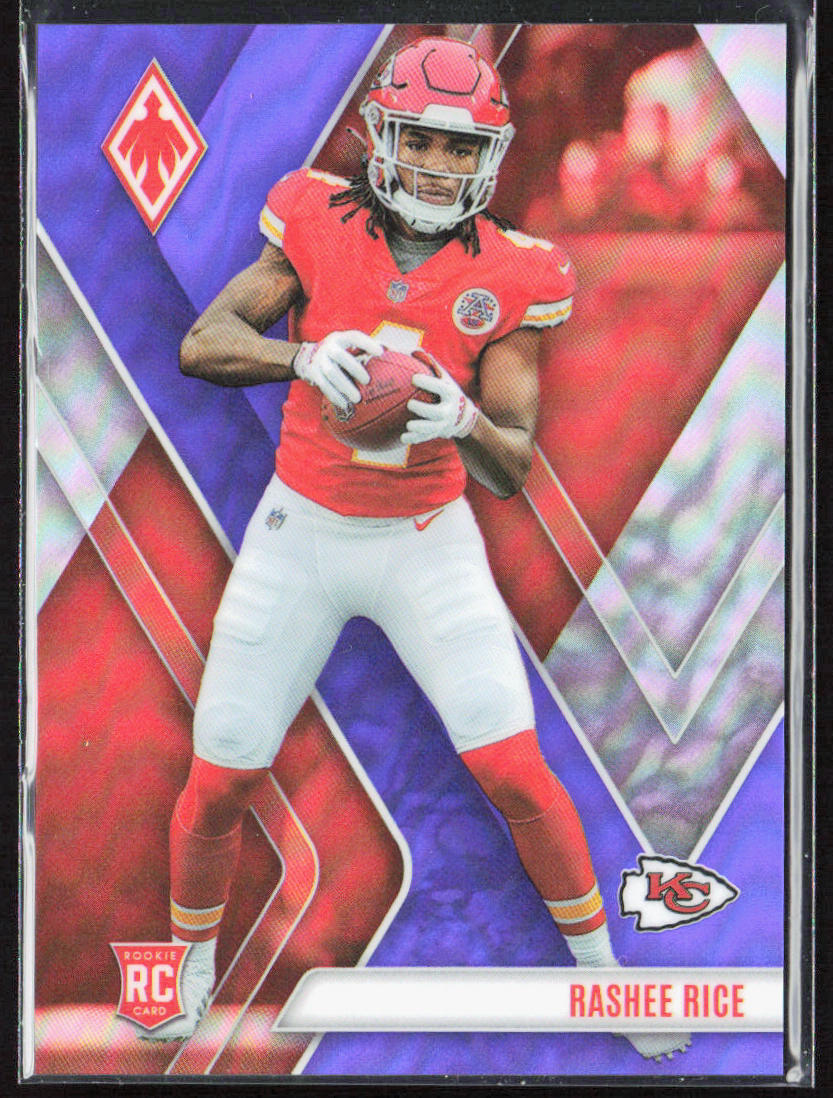 2023 Panini Phoenix Rashee Rice Purple Rookie RC /125 #112 Chiefs