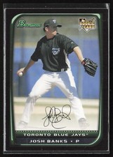 2008 Bowman #220 Josh Banks Rookie Card - MLB Baseball Card Scanned Single. rookie card picture