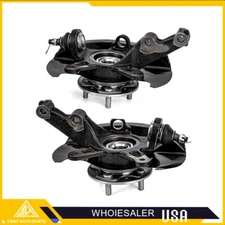 2x Front Wheel Hub Bearing Steering Knuckle Assy for Honda Civic 2003-2005 1.7L