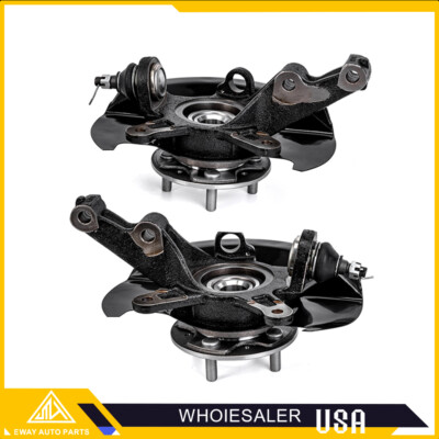 2x Front Wheel Hub Bearing Steering Knuckle Assy for Honda Civic 2003-2005 1.7L