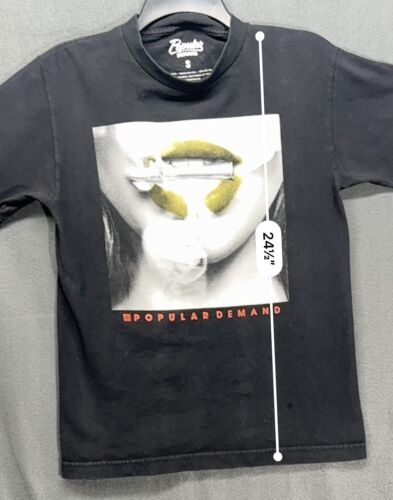 Popular Demand Bite The Bullet Y2K T Shirt Men’s Small Black - Picture 7 of 7
