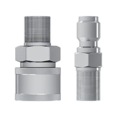 #ad #ad Pressure Washer Swivel Adapter Set M22 14mm to 3 8 Quick Connect 5000 PSI SS $15.03