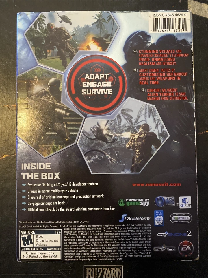 Crysis: Special Edition (PC, 2007) Slipcover Brand New - Image 2 of 2