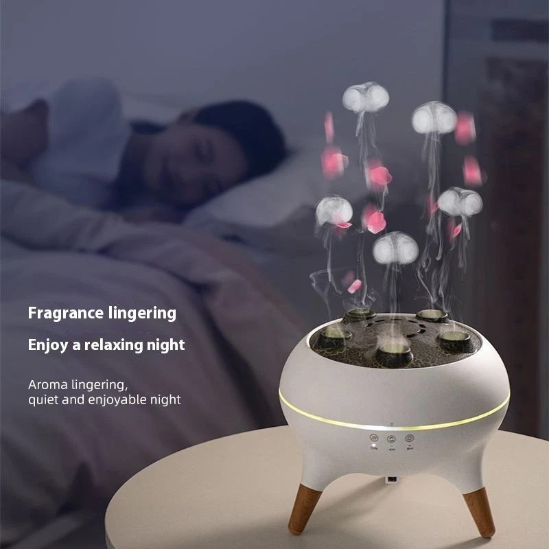 Smart Jellyfish Ultrasonic Humidifier Aroma Diffuser , LED Remote Air Purifier - Image 2 of 4