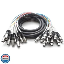 Seismic Audio - 12 Channel XLR Snake Cable - 15 Feet Long - Pro A