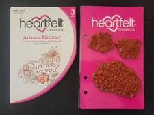 Heartfelt Creations Cling Stamps HCPC-3612: ARIANNA BIRTHDAY - 3 Pieces-XLT Cond