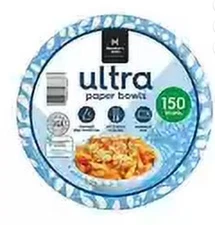 Member's Mark Ultra Soup/Salad Paper Bowls (20 oz, 150 ct), Freeship