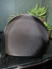 Khanka Hard Black Nylon Zipper Headphone Carrying Case