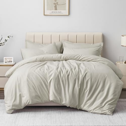 Aisbo Double Duvet Covers Set Beige - 3Pcs  Assorted sizes , colors 