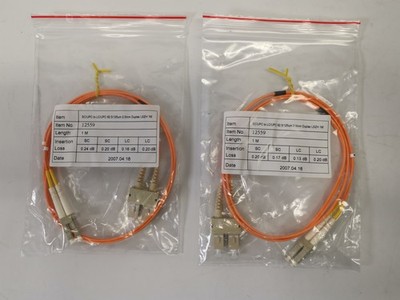 OPTICAL FIBER MicroConnect  SC/UPC- LC/UPC 62,5/125  2.0 Omm 2er Packung NEU