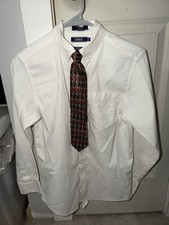 Izod Boys 3pc Dress Shirt, Pants And Tie Sz 14 14-16 Holiday Easter