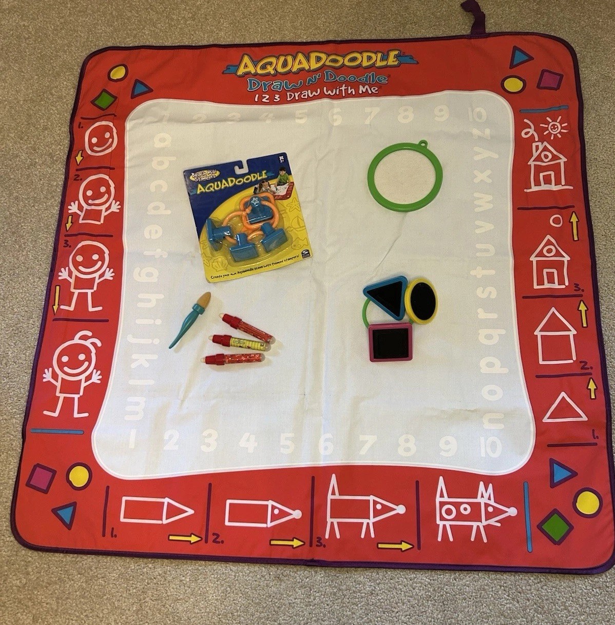 AquaDoodle Draw N’ Doodle Floor Mat And Accessory Pack