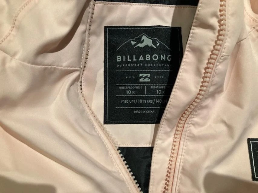 Chaqueta Billabong Niñas Rosa Invierno y Esquí Talla Mediana 10 Años Foto 2 de 4