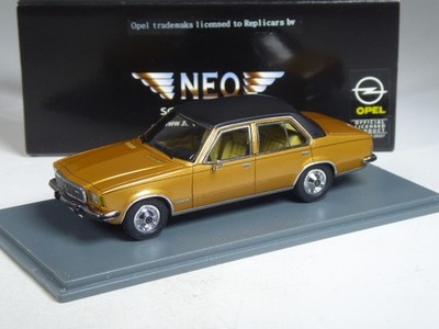 (KI-05-39) Neo Scale Models 43685 Opel Commodore B gold/schwarz in 1:43 in OVP