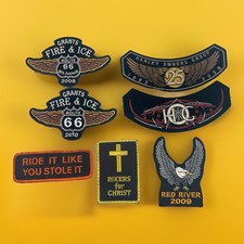 Seven 7 Harley Davidson  Motorcycle Patches / Embroidery Iron-On  Sew-On