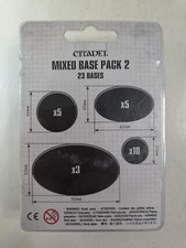 Citadel Mixed Base Pack 2 - NIB Sealed - 23 Assorted 25mm 40mm 60mm 90mm Bases