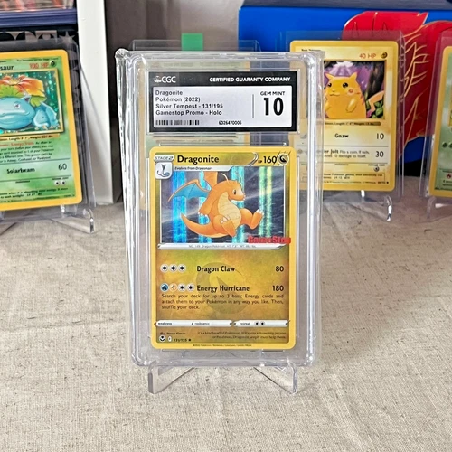 CGC 10 GEM MINT Dragonite Silver Tempest 131/195 GameStop Promo Pokemon Card